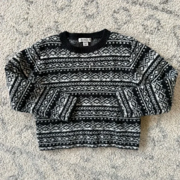 CrewCuts Girls' Fair Isle cropped sweater in Supersoft yarn | size xxs 2-3 - Picture 8 of 8